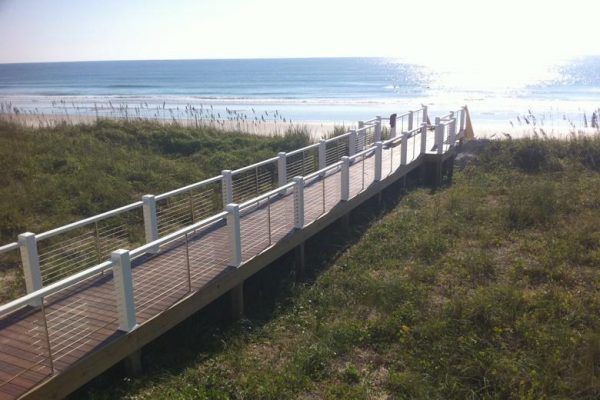 Attractive Cable Railing on the Water