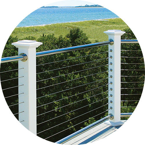 Cable Railing at Oceanfront
