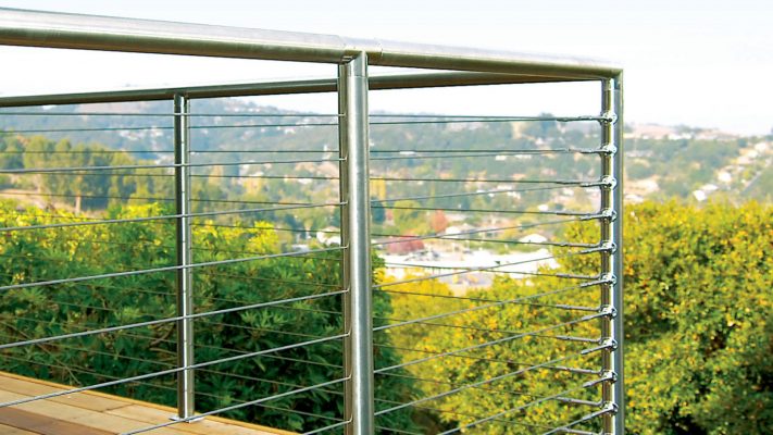 Deck with Stainless Cable Railing