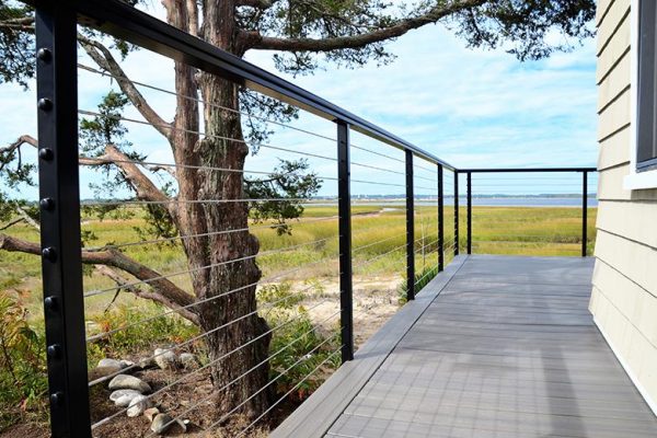 Modern Cable Railing on Beach House