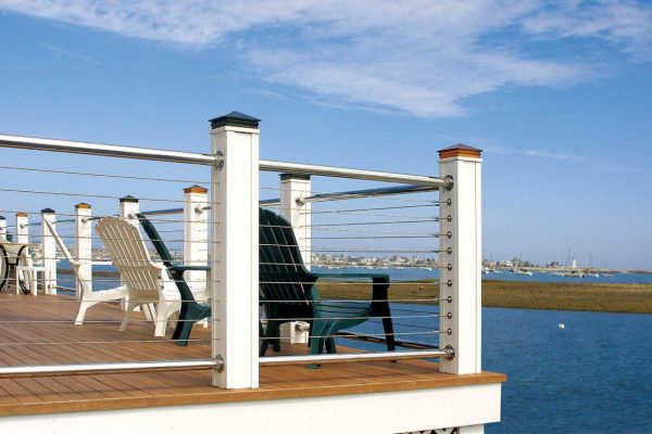 Oceanfront Property with Cable Railing
