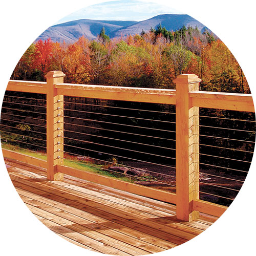 Stainless Cable Railing in the Mountains