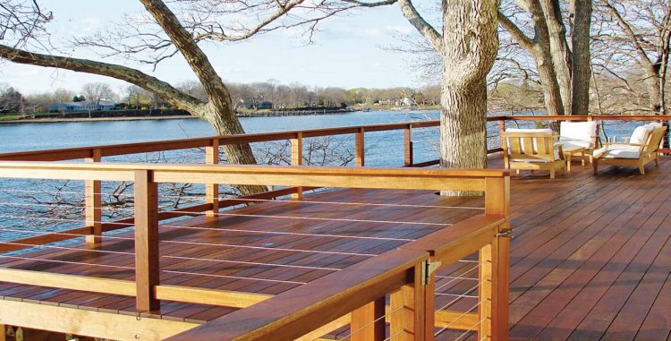 Stainless Cable Railing on Waterfront Property