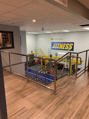 Stainless Steel Cable Railing System at a Gym