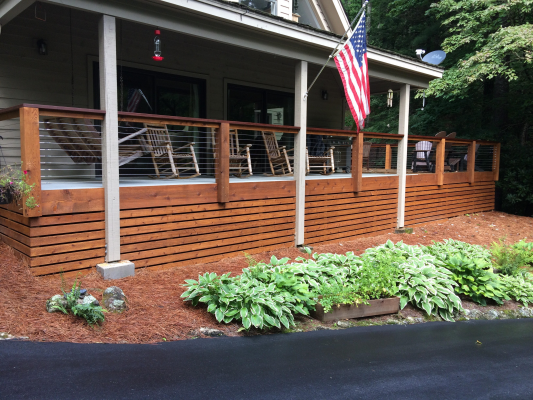 After Picture of a Cable Railing System in North Carolina