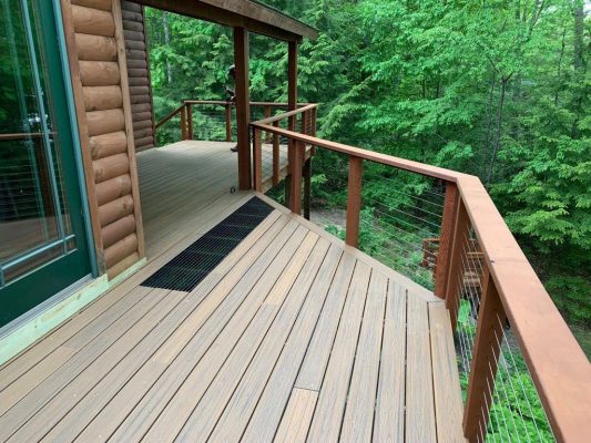 Cabin with Cable Railing