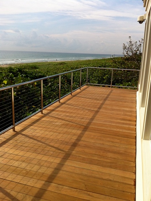 Cable Railing Near the Beach