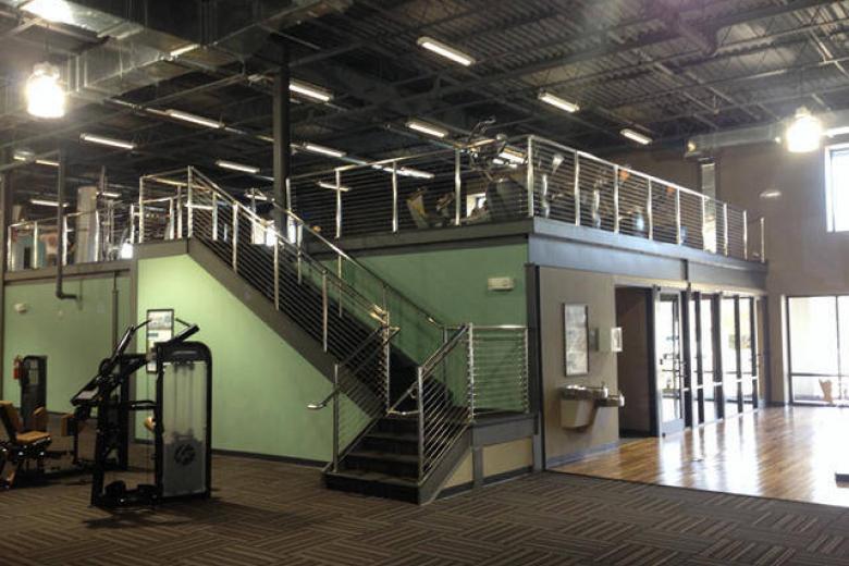 Gym with Cable Railing