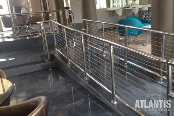 Stainless Cable Railing System on Ramp