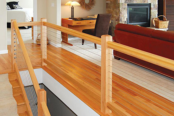 railing in living room