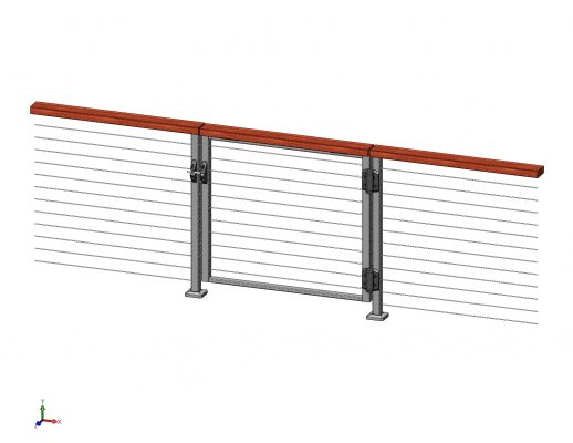 Gate for Spectrum Cable Railing System