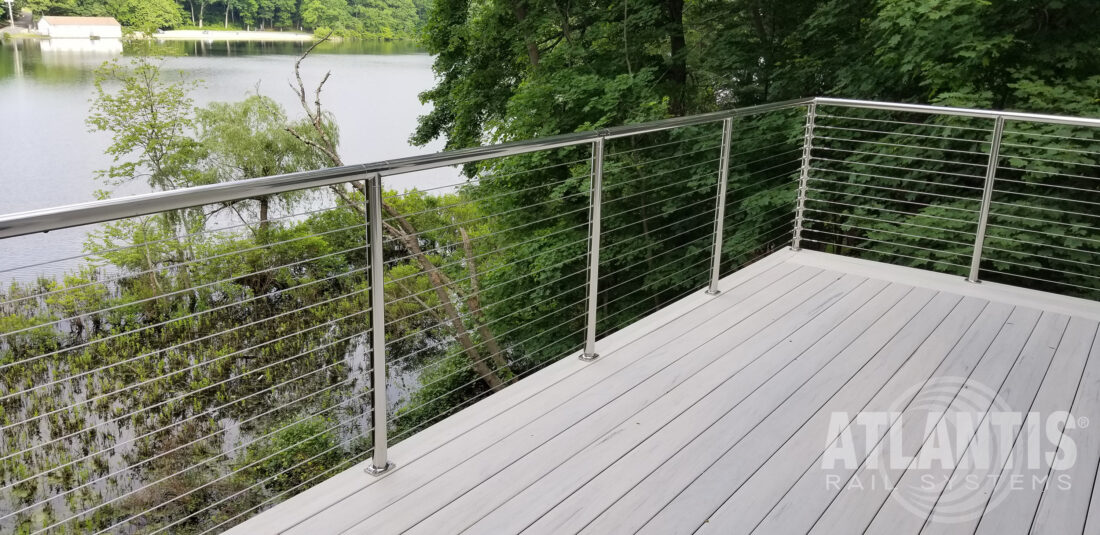 Nesting Full Railing Stainless Steel Cable Railing for Coastal Construction - Atlantis Rail ...
