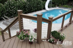Cable Railing System Near an Inground Pool