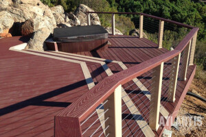 Cable Railing on Hot Tub Deck