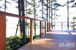 Cable Railing on a Large Deck
