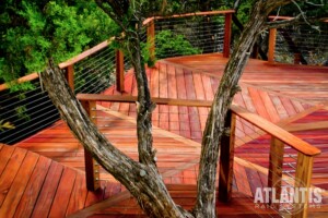Large Multi Level Deck with Cable Railing