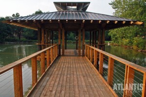 Pond View with Cable Railing