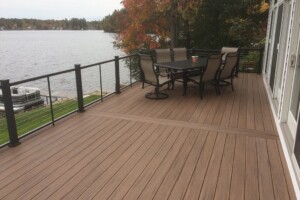 Cable Railing Overlooking Lake