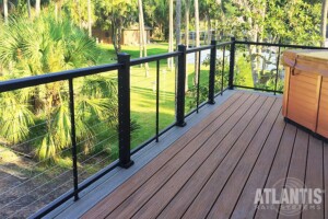 Cable Railing in Sunny Yard