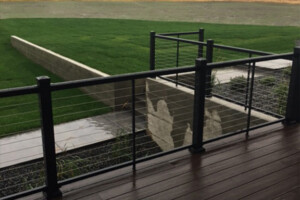 Horizontal Cable Railing on Deck